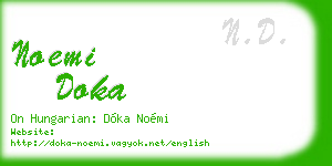 noemi doka business card
